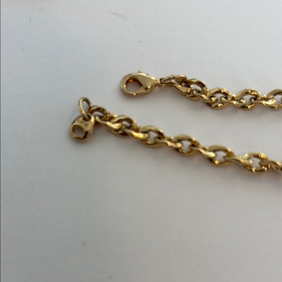 FINAL! VTG! Camrose & Kross Timeless Gold Link Chain Necklace Bracelet Set - Picture 7 of 9